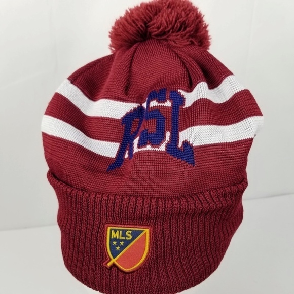 NEW ERA- MSL Real Salt Lake On-Field Stoppage Time Cuffed Knit Beanie/Pom /Hat - Picture 9 of 9